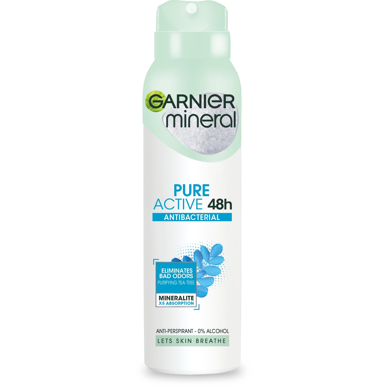 GARNIER Mineral Pure Active Antibacterial Spray Antiperspirant 150 ml (3600542017312)