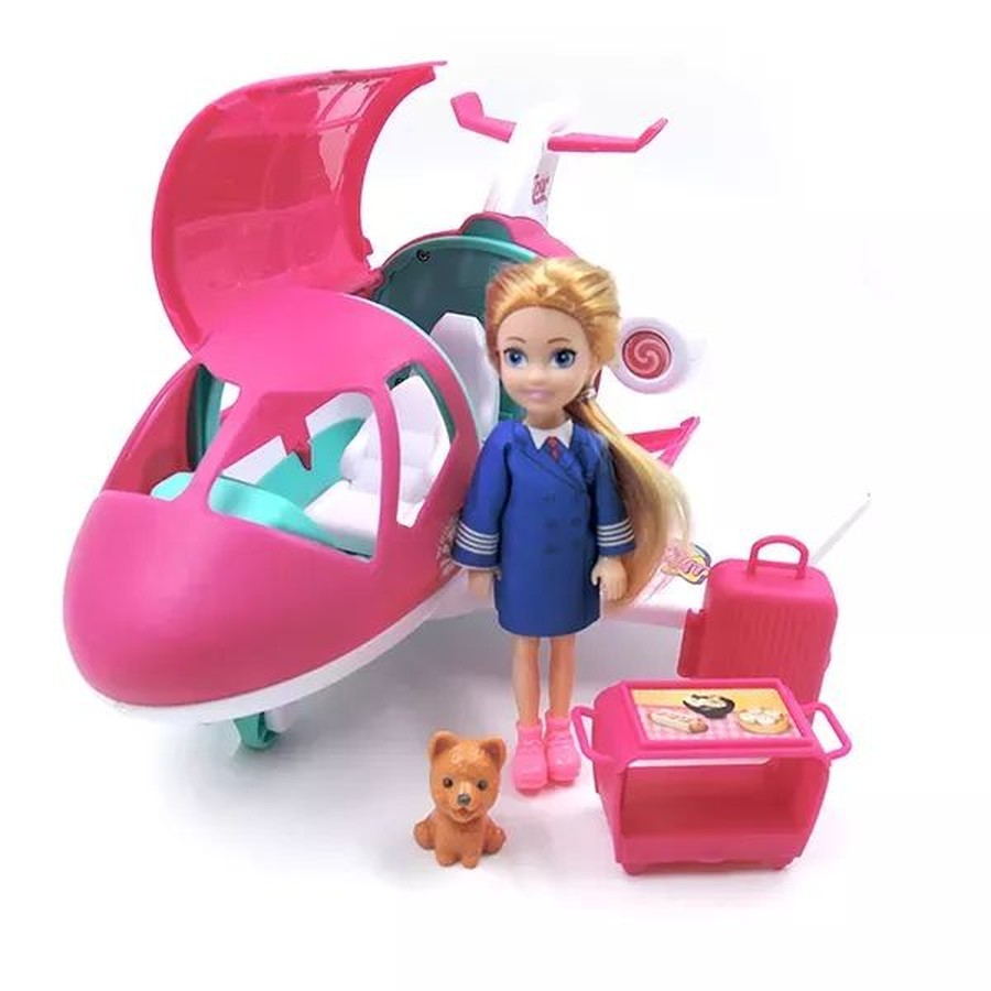 Manyuk Toys Repülőgép babával - 5 darabos szett (1)