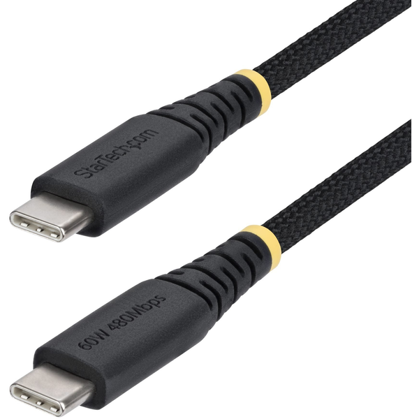StarTech.com USB2CC30CMNCBR USB-kabel USB 2.0 0,3 m USB C 0,48 Gbit/sek. 60 W Sort