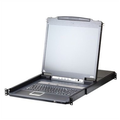 ATEN CL5708IM rack console 43,2 cm (17") 1280 x 1024 Pixels Metaal, Kunststof Zwart 1U