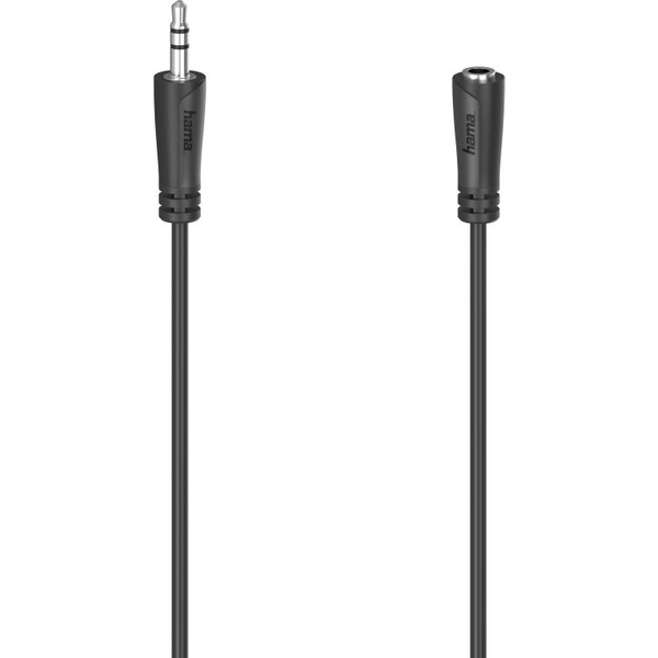 Hama 00205119 audio kábel 1,5 m 3.5mm Čierna
