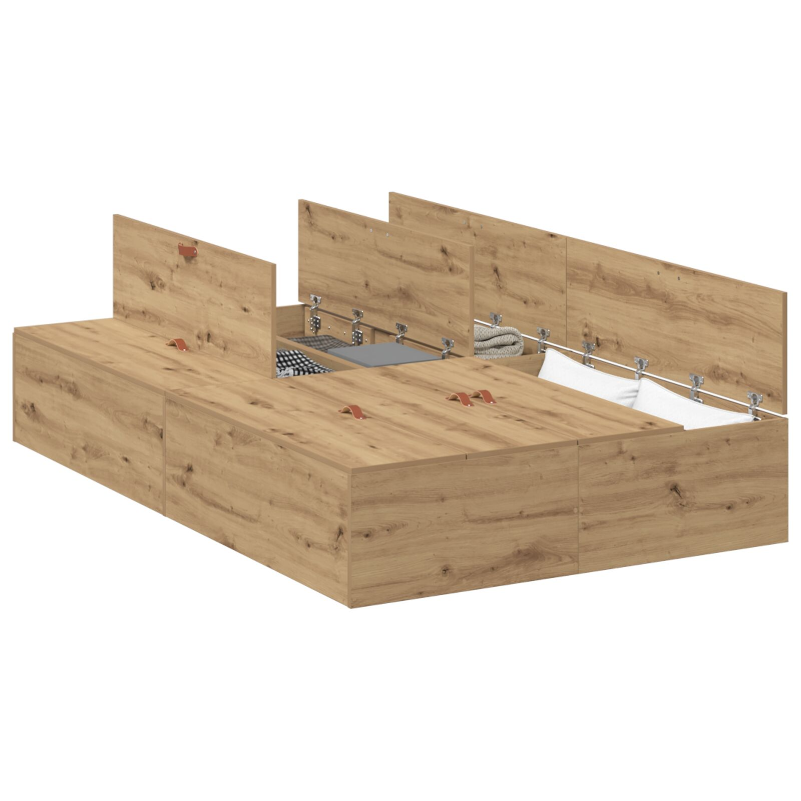 Tárolóágykeret Artisan Tölgy 120x200 cm (3335372)