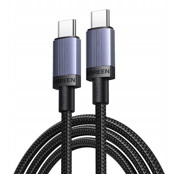 Kabel Ugreen USB-C - USB-C 1 m šedý