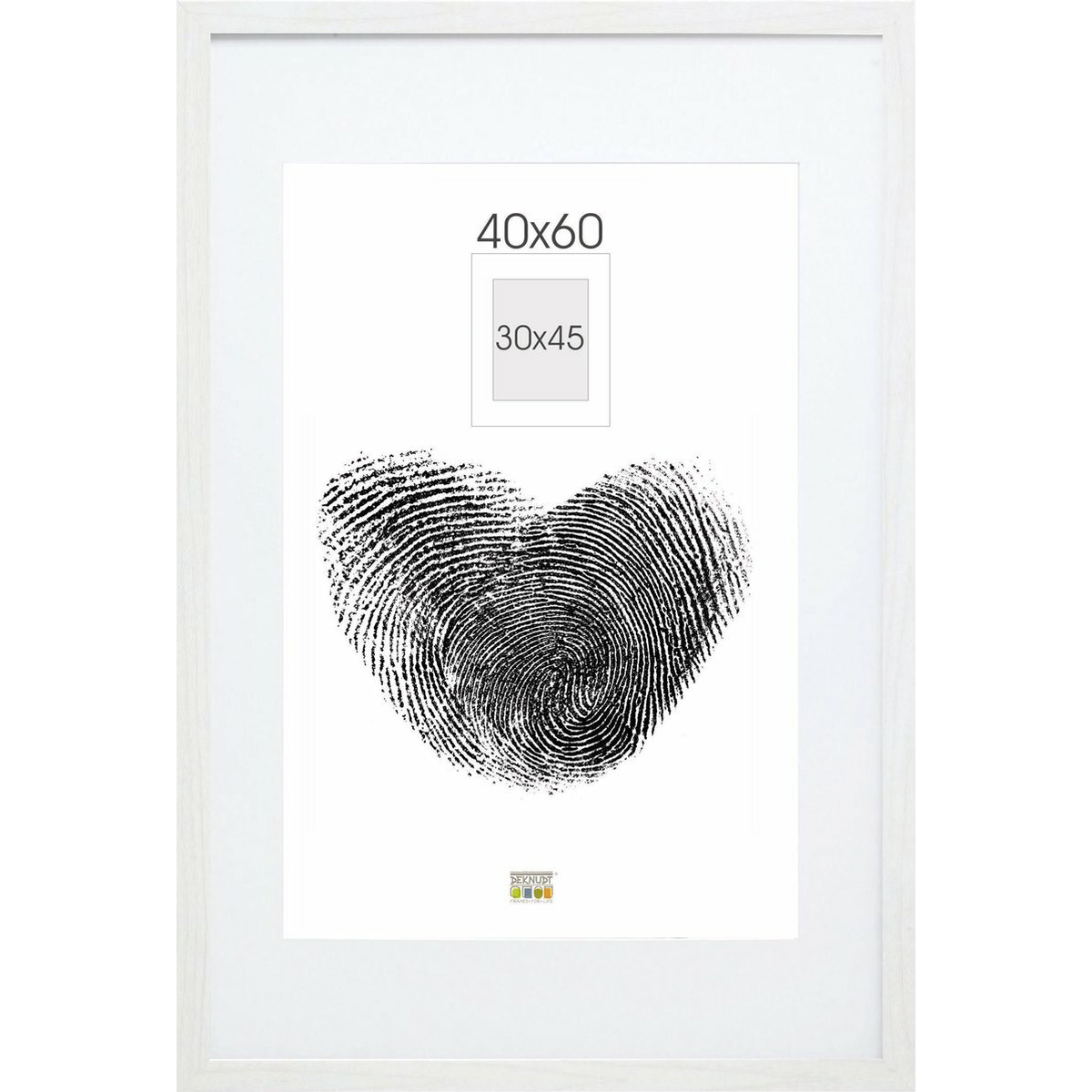 Deknudt S66KF1 P1 30x45 Képkeret - Fehér (S66KF1 P1 30X45)