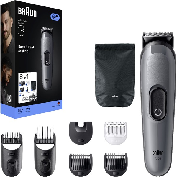 Braun 80789915 skæg- og hårtrimmer Mørkegrå 21 Nikkel-Cadmium (NiCd)