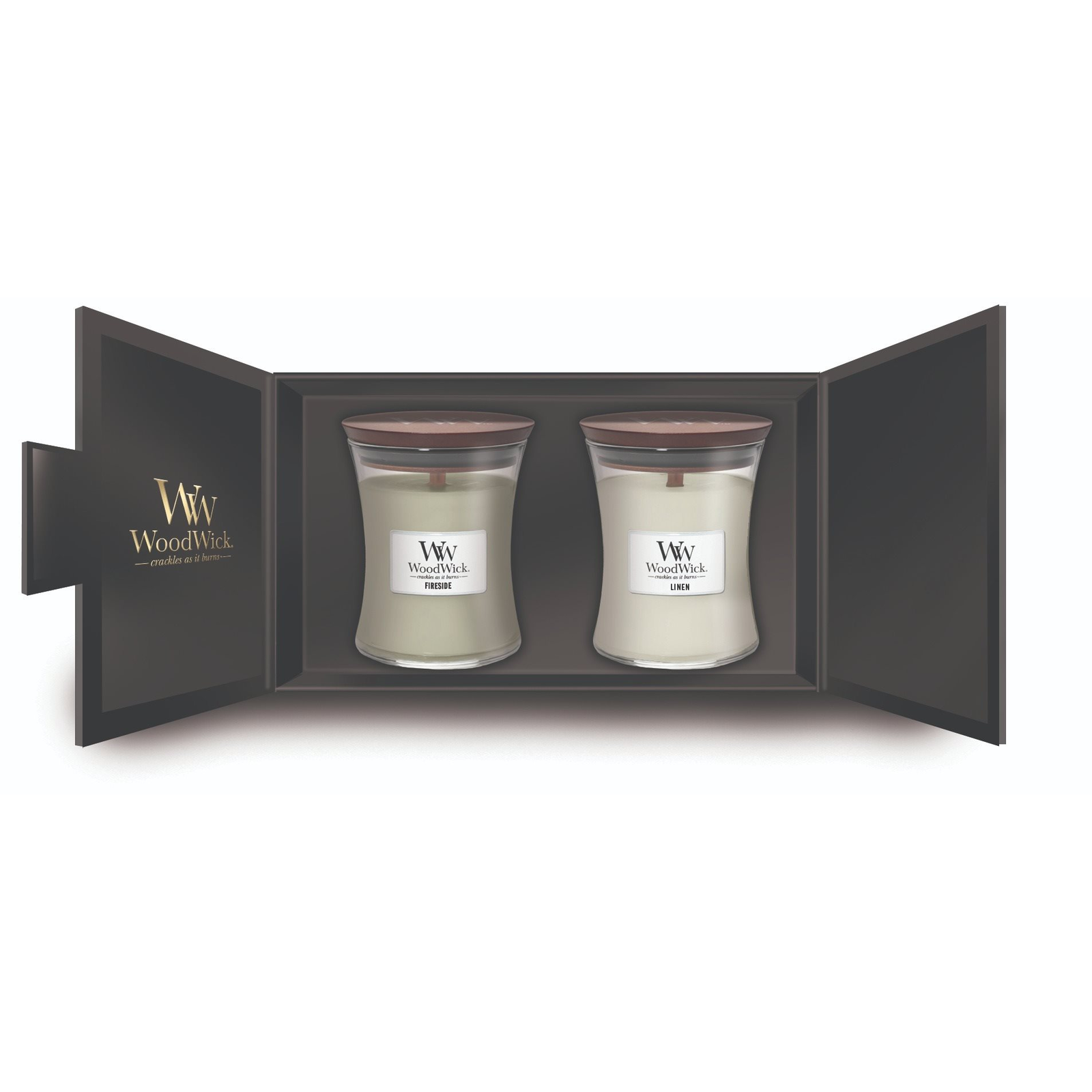 WOODWICK ajándék szett 2× közepes gyertya (5038581123738)