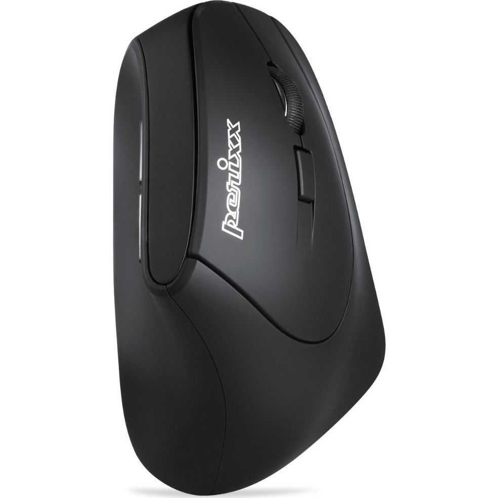 Perixx Perimice-715 II Ergonomikus egér Rádiójel vezérlésű Optikai Fekete 5 Gombok 2000 dpi Ergonómikus (11533)