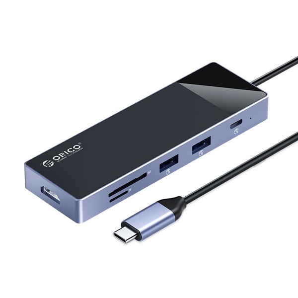 Orico USB-C notebook dokkoló fekete (DM-9P-BK)