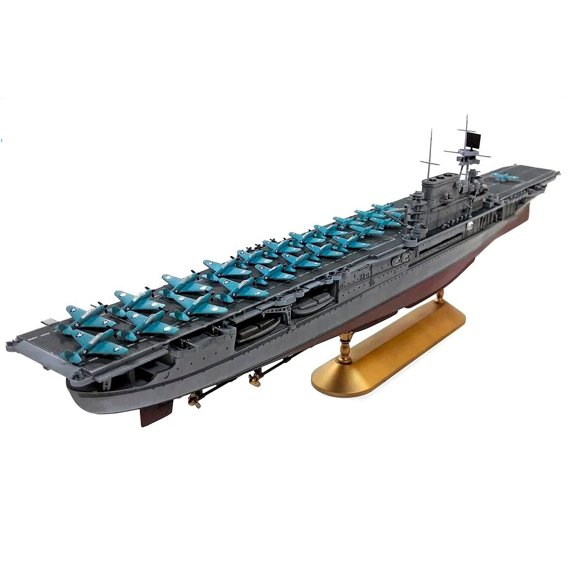 Academy USS CV-6 Enterprise Battle of Midway repülőgéphordozó műanyag modell (1:700) (14409)