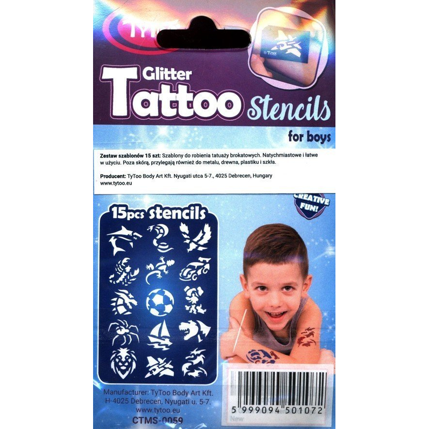 Sablon Szett - Fiúknak, 15 Darabos (013-01072)