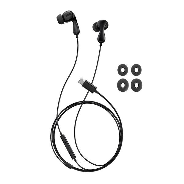 Căști cu fir Baseus Encok CZ20 USB-C, negru