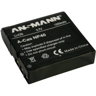 NP-40 Casio kamera akku 3,7V 1200 mAh, Ansmann (5022303/05)