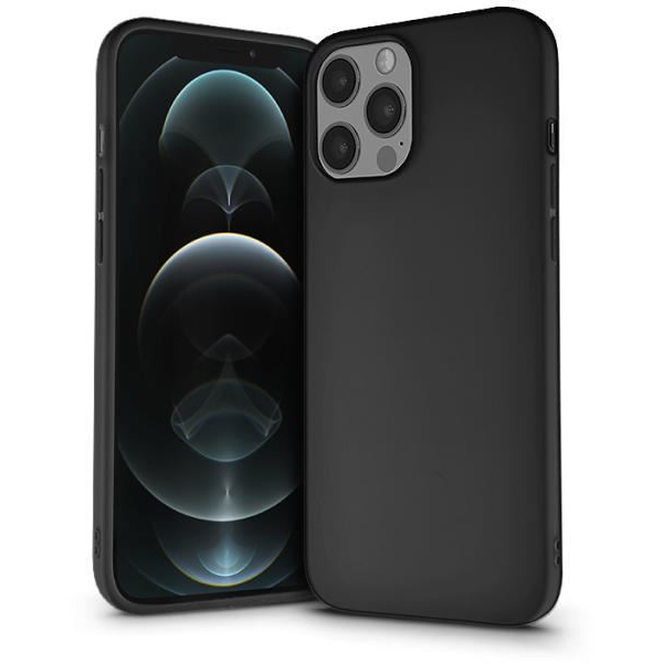 Haffner Soft Premium Apple iPhone 12 Pro Max szilikon tok fekete (PT-5882) (PT-5882)