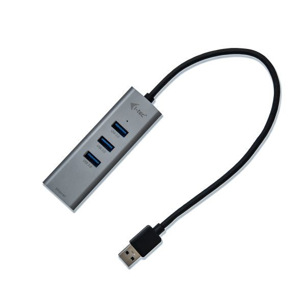 i-tec Metal U3METALG3HUB interface hub USB 3.2 Gen 1 (3.1 Gen 1) Type-A 5000 Mbit/s Grijs