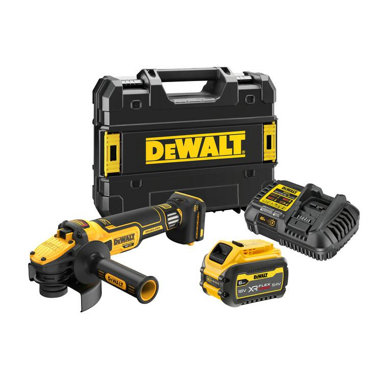 DeWalt DCG409VST1-QW akkus sarokcsiszoló 18 V | 125 mm | 3000 - 9000 RPM | Szénkefementes (DCG409VST1-QW)