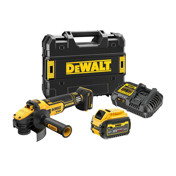 DeWALT Bruska 125mm 18V 6-rychlostní aku 6Ah FLEXVOLT TSTAK DCG409VST1