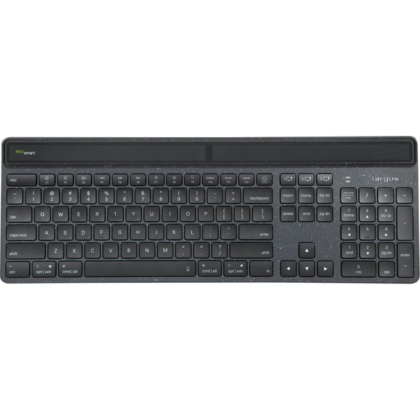 Targus Sustainable Energy Harvesting EcoSmart tastatur Universel Bluetooth QWERTY Nordisk Sort