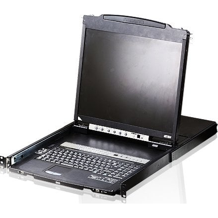 ATEN CL5816N стелажна конзола 48,3 см (19") Черен 1U