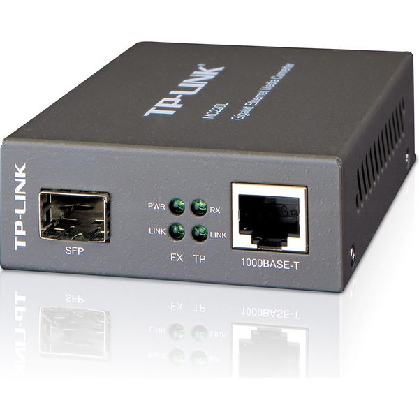 TP-Link Omada MC220L hálózati média konverter 1000 Mbit/s Multi-mode, Single-mode Fekete