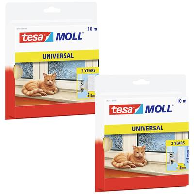 Tesa UNIVERSAL (05412-00500-00) Tömítőszalag Fehér (H x Sz) 10 m x 9 mm 2 db (05412-00500-00)