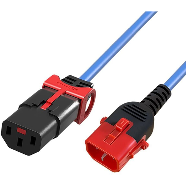 Microconnect MC-DUALC13C14S-1.5B el-ledning Blå 1,5 m C13 forbinder C14 forbinder