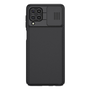 Калъф за мобилен телефон, съвместим, Samsung Galaxy F62 (SM-E625) Nillkin camshield пластмасов протектор за телефон (силиконова рамка, удароустойчивост, защита на камерата, райета) черен, опаковка на производителя