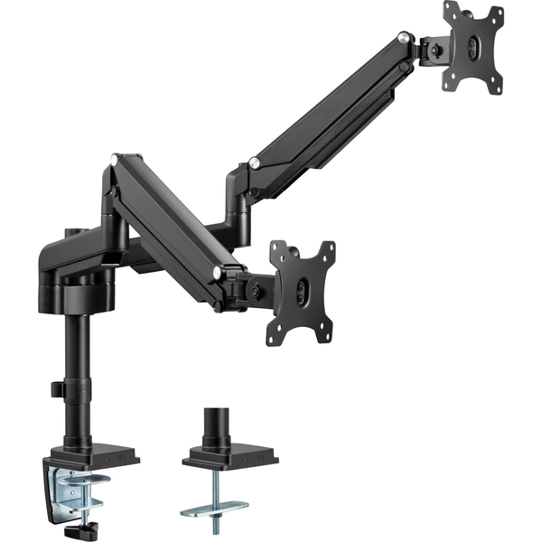 InLine 23160B sistem montare monitor/stand 43,2 cm (17") Birou Negru