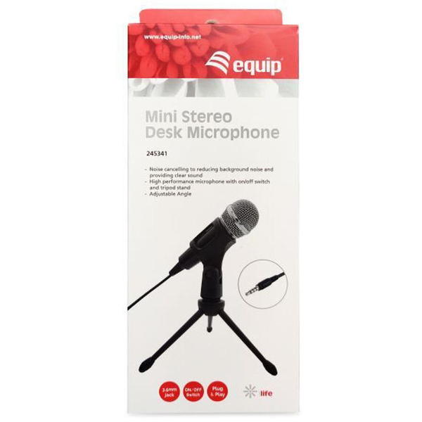 Equip 245341 Preto Microfone de mesa
