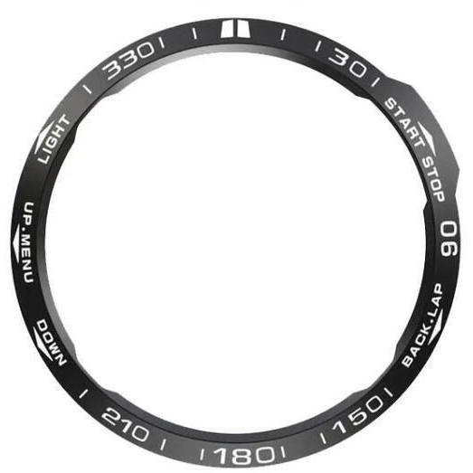 Garmin Fenix 7 alumínium lünetta védő - fekete (CUBE1WC4)