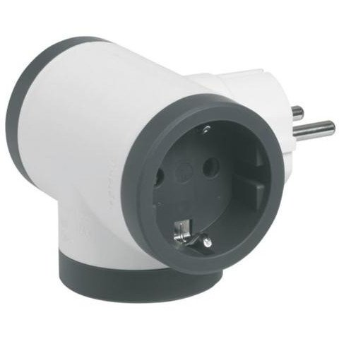 Legrand 694520 adattatore per presa di corrente Tipo F Nero, Bianco