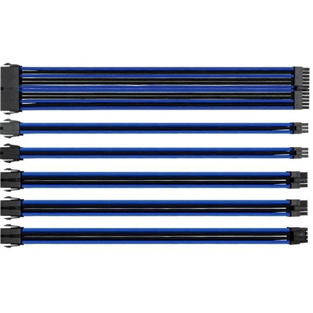 Kit De Cable De Alimentación Thermaltake Con Mangas Combo Pack Ttmod - Azul / Negro