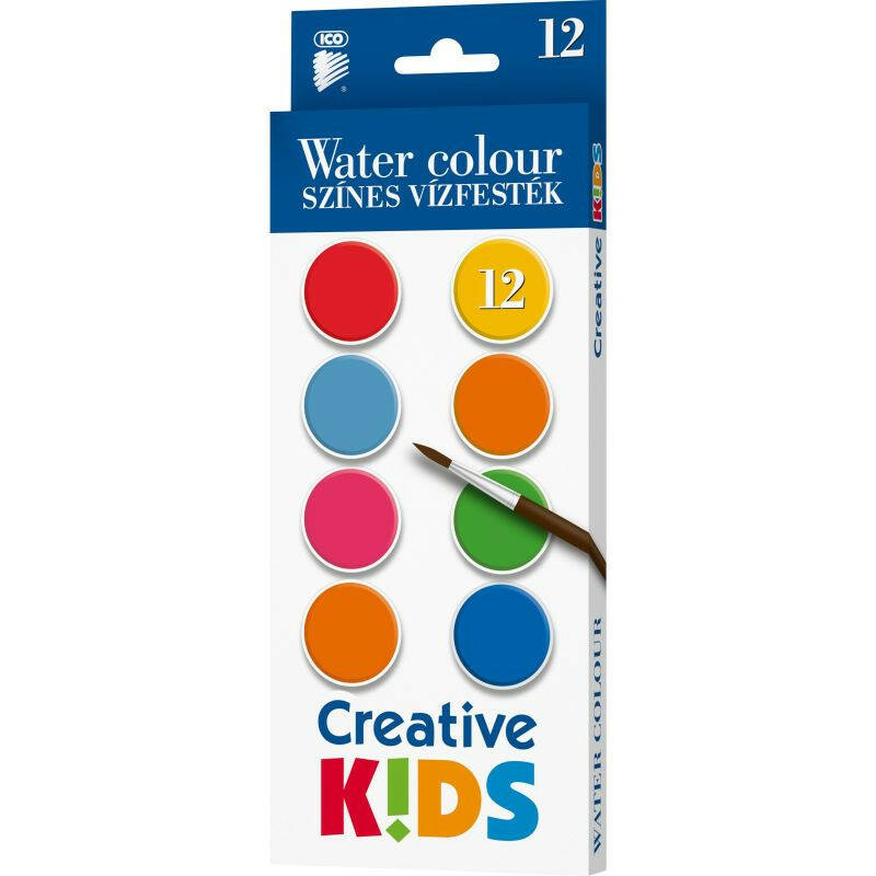 ICO Creative Kids Vízfesték - 12 színű (7270006007)