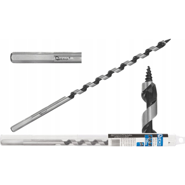 Wiertło Geko Wiertło kręte – świder do drewna 10x230mm (25/100)