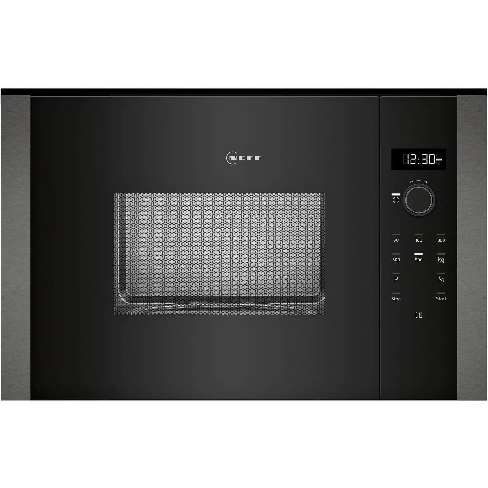 Neff HLAWD23G0 N50 beépíthető Mikrohullámú sütő 20L 800W - Fekete / Szürke (HLAWD23G0)