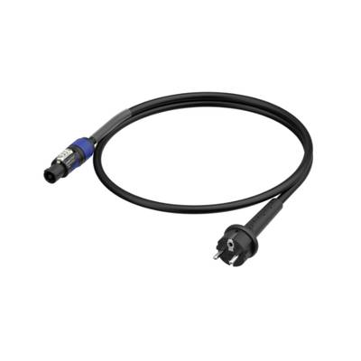Neutrik (1036410) Csatlakozókábel Áram Fekete/kék 1.5 m (1036410)