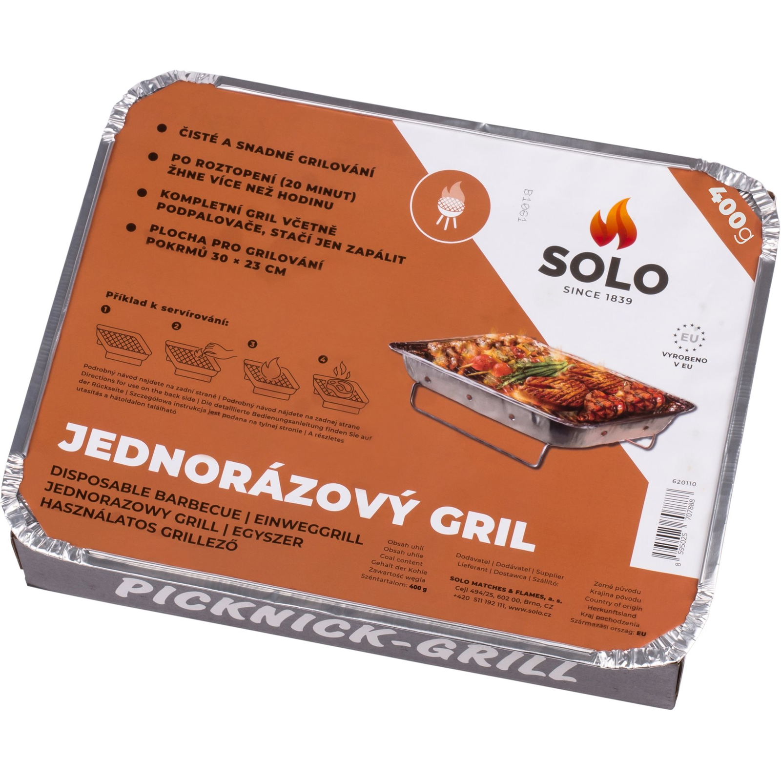 SOLO Egyszer használatos grill (620110)