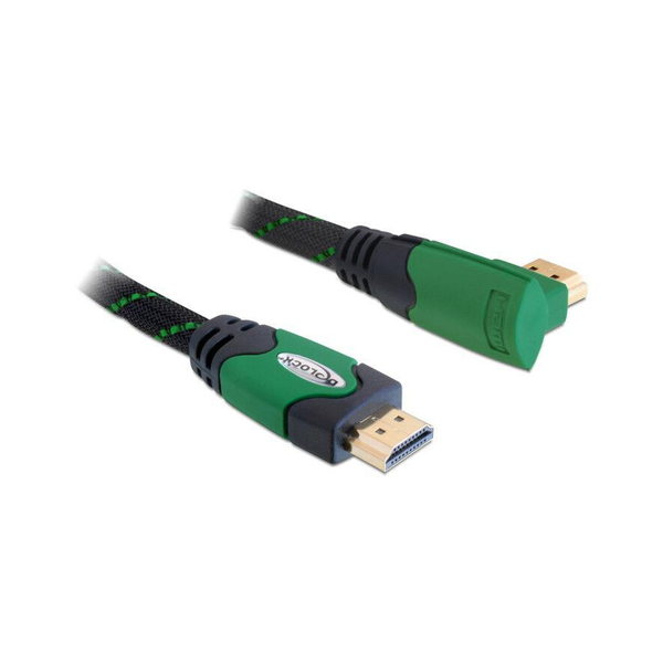 Delock 82953 HDMI kábel 3m - Fekete/Zöld