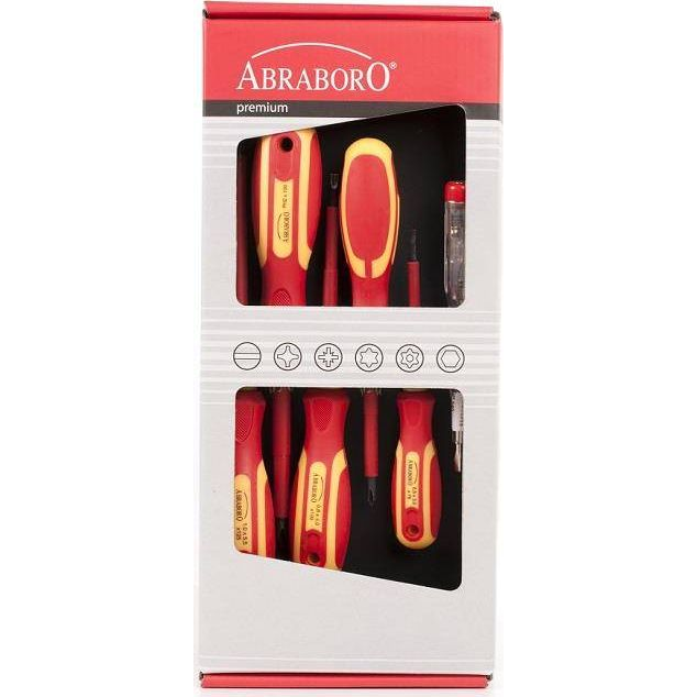 ABRABORO 060952006000 VDE 1000V-ig Szigetelt Csavarhúzó Készlet - 6 db-os (AB52006000)