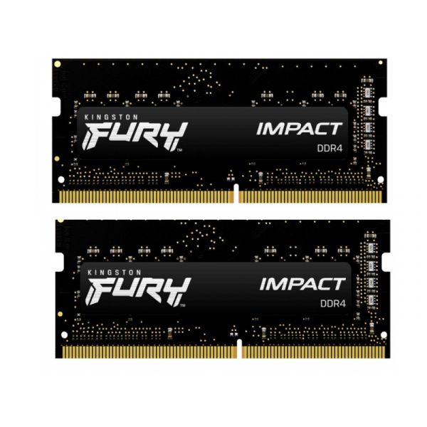 KINGSTON FURY NB memória DDR4 16GB 3200MHz CL20 SODIMM (Kit of 2) Impact