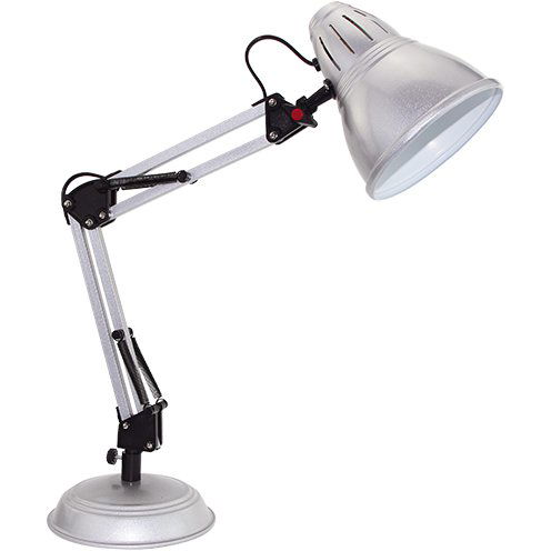 Aca Decor Retro stolní lampa Ufficio, stříbrná (5208055011995)