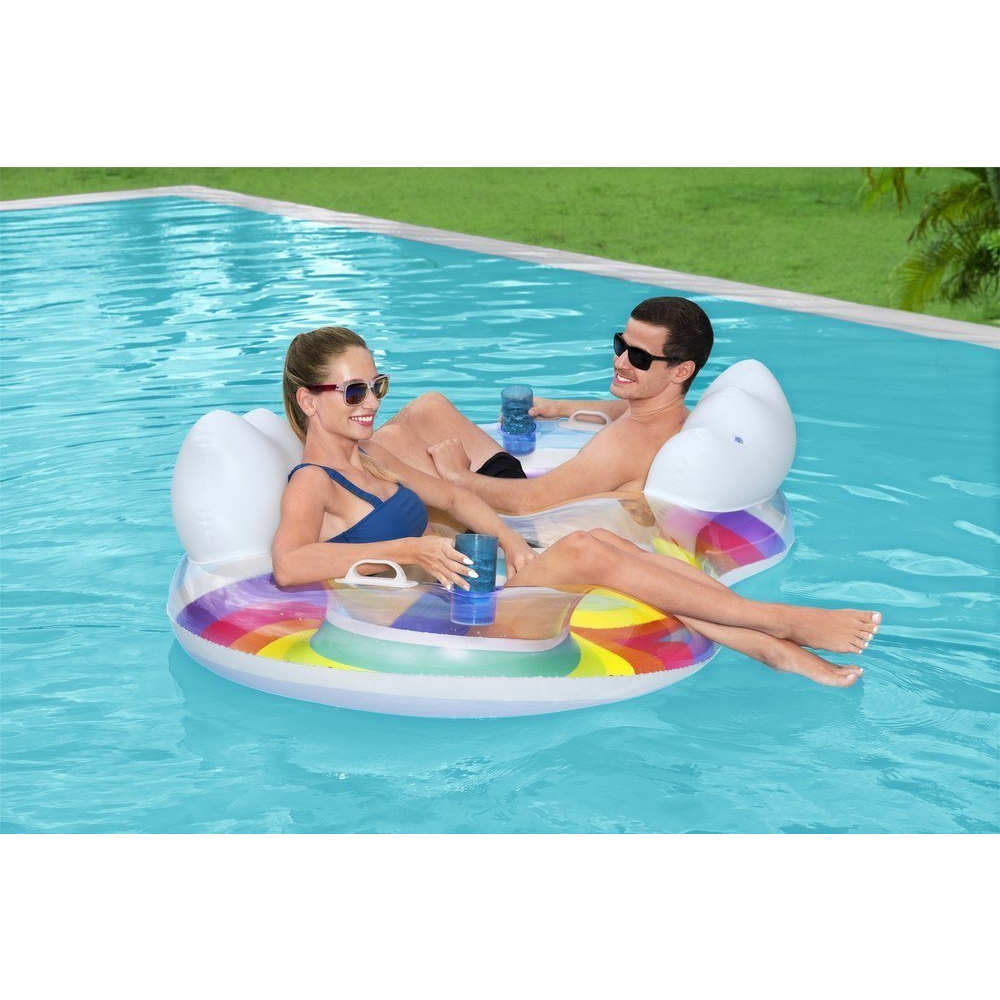 Nafukovací kruh pre dvoch 186 x 116 cm Bestway 43648