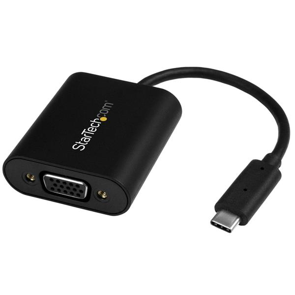 StarTech.com CDP2VGASA USB grafische adapter 2048 x 1280 Pixels Zwart