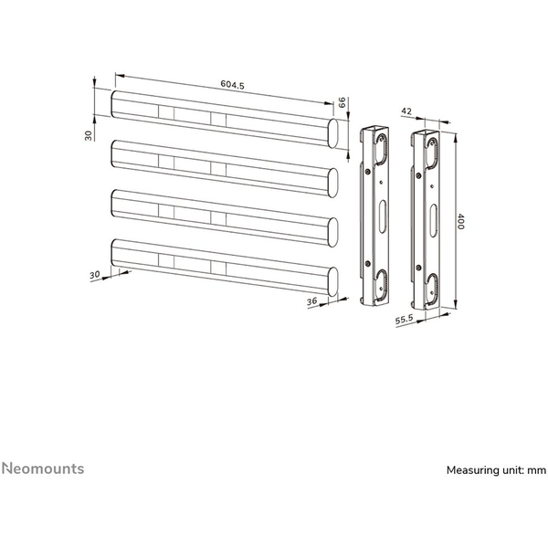 Neomounts AFL55-975BL accessoire voor tv-bevestigingen