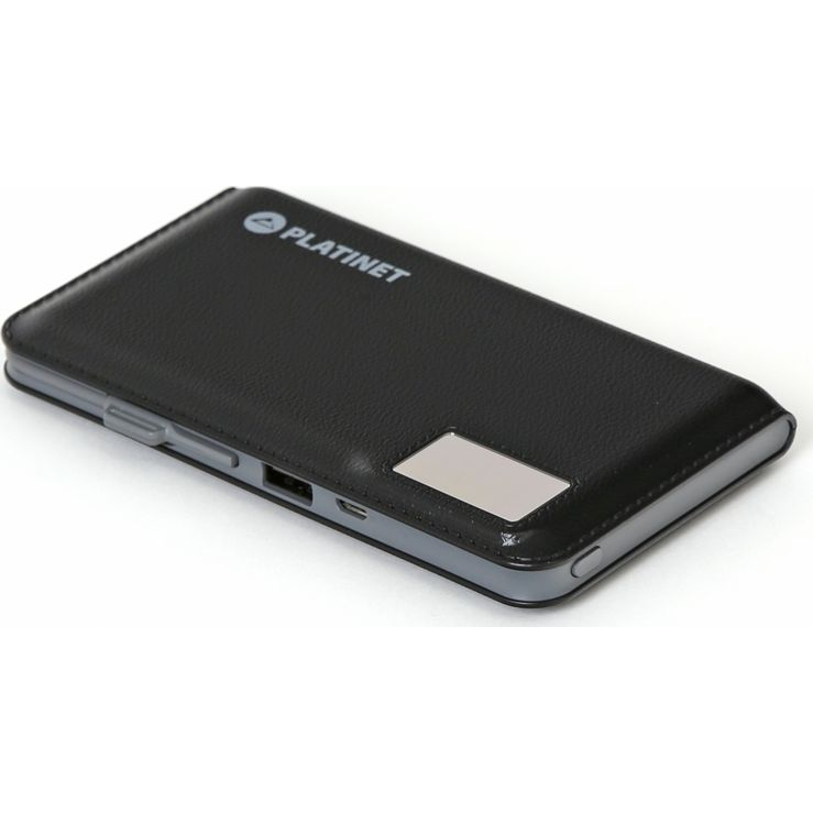 PLATINET Powerbank 12000 mAh, LCD-s, Fekete (PMPB12PLB)