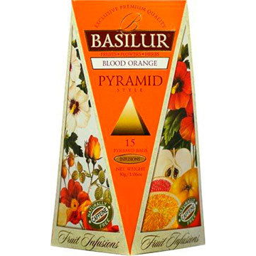 Basilur Fruit Blood Orange 15 × 2 g pyramid papír (4792252919310)