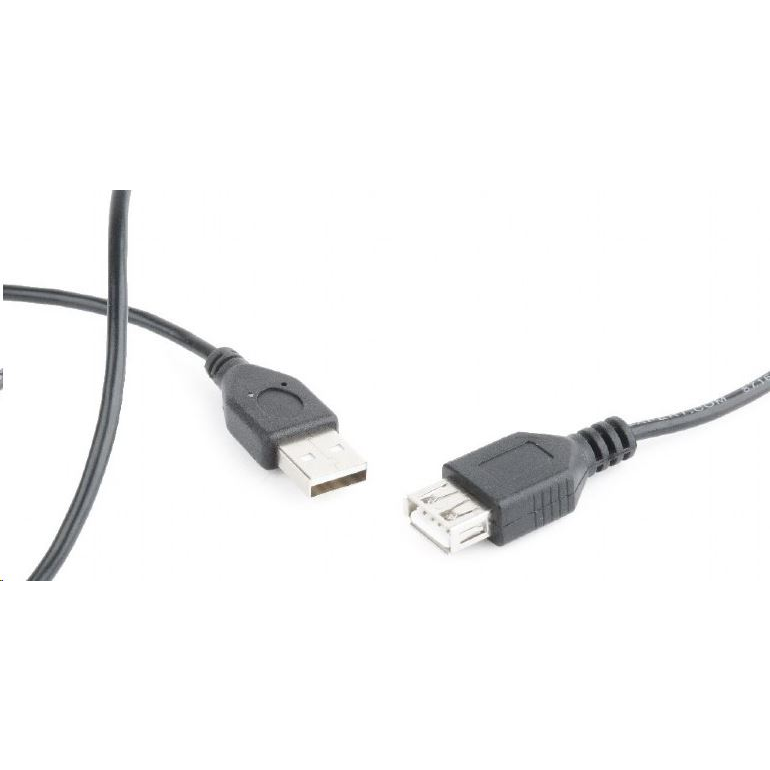 Gembird Cablexpert USB 2.0 A-A hosszabbító kábel 75cm (CC-USB2-AMAF-75CM/300-BK) (CC-USB2-AMAF-75CM/300-BK)