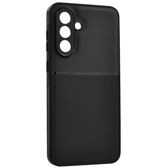 Gigapack Samsung Galaxy A56 5G (SM-A566) mágneses, bőr hatású, csíkos mintás tok fekete (GP-166434)