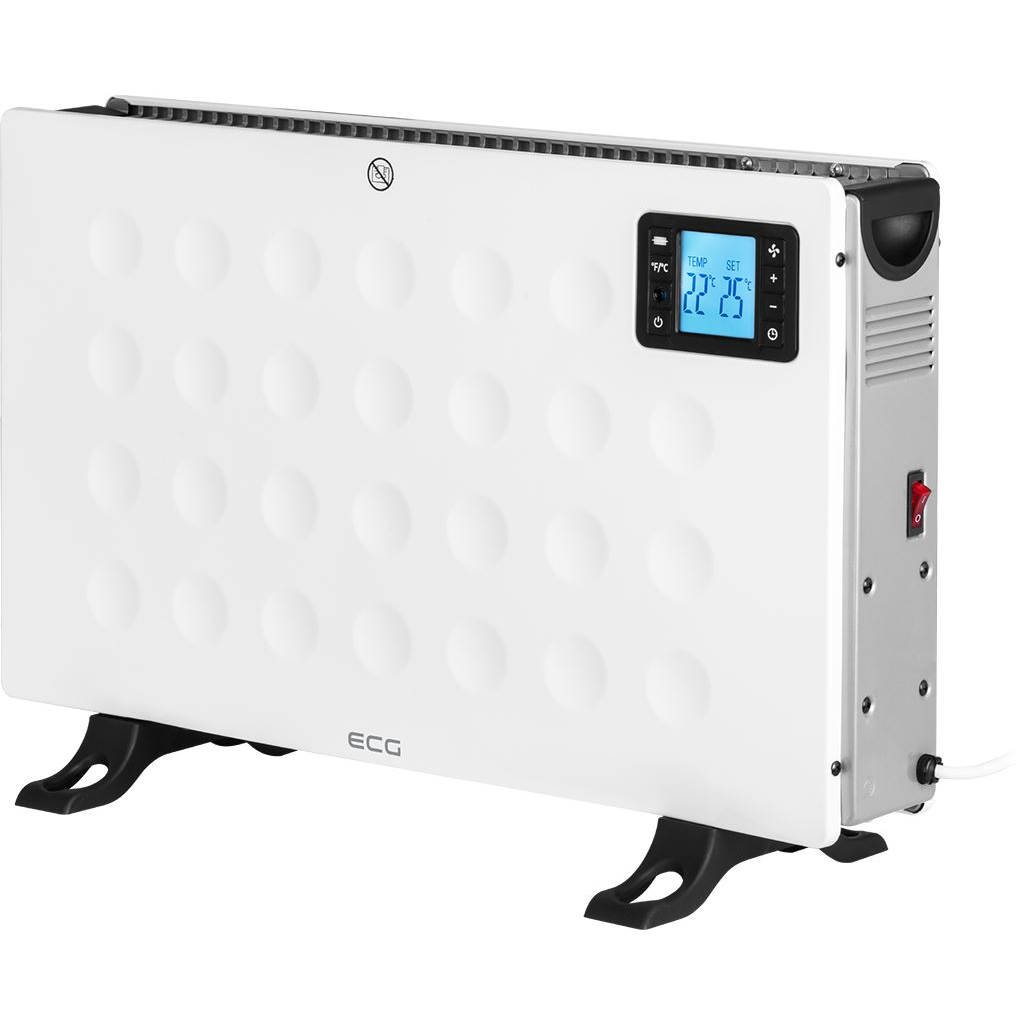 ECG TK-2080 DR White Szabadon álló meleg levegős konvektor fehér (TK-2080 White)