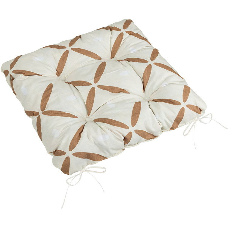 BELLATEX Adéla Seat cushion 41/239 quilted 40 × 40 cm crosses brown (12557)
