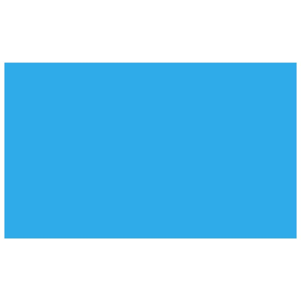 kék, négyszögletes PE medencetakaró 1000 x 600 cm (92961)